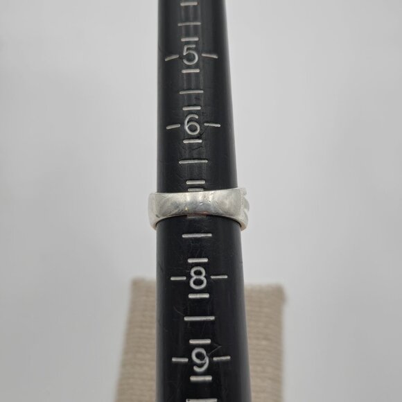 Size 7 Sterling Silver Multiple Amethyst Gemstones Ring A3521 - Picture 7 of 9